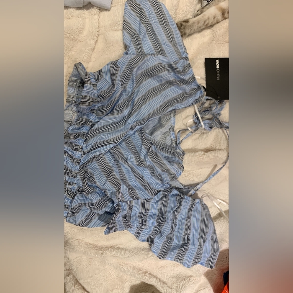 Fashion Nova Top - Blue